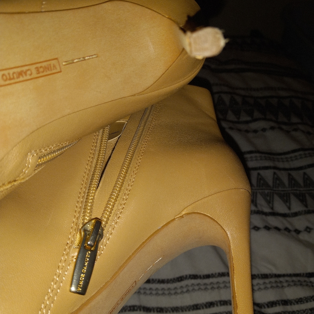 Vince Camuto Camel leather booties 6.5 - Picture 9 of 15